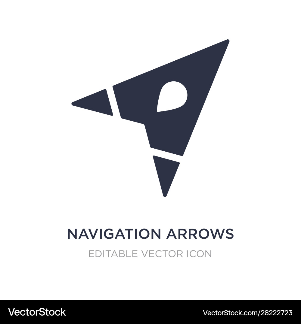 Navigation arrows icon on white background simple Navigation arrows icon on white background simple vector image