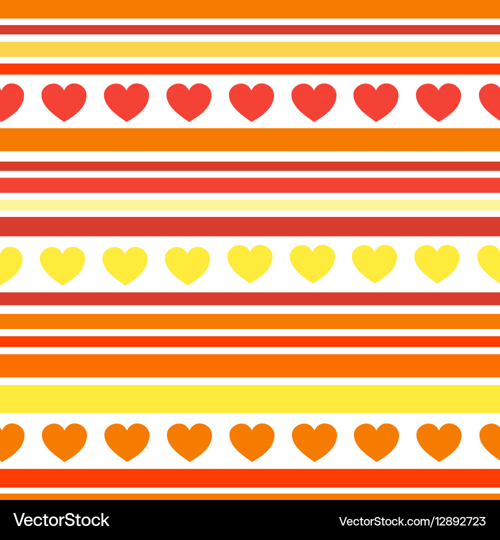 Seamless patterns with hearts fabric texture Vector Image