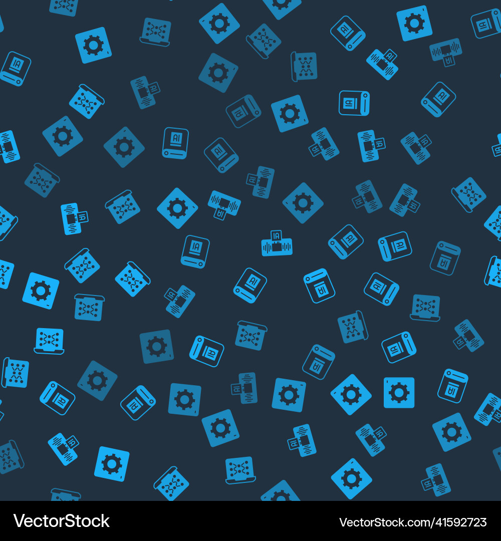 Set computer api interface artificial vector image