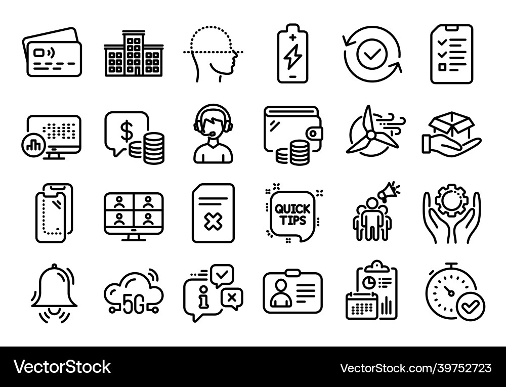 Set of id card delete file and consultant Set of id card delete file and consultant vector image