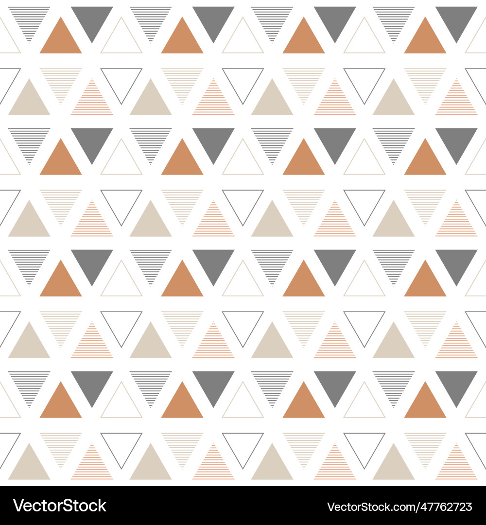 Triangle seamless pattern geometric Triangle seamless pattern geometric vector image
