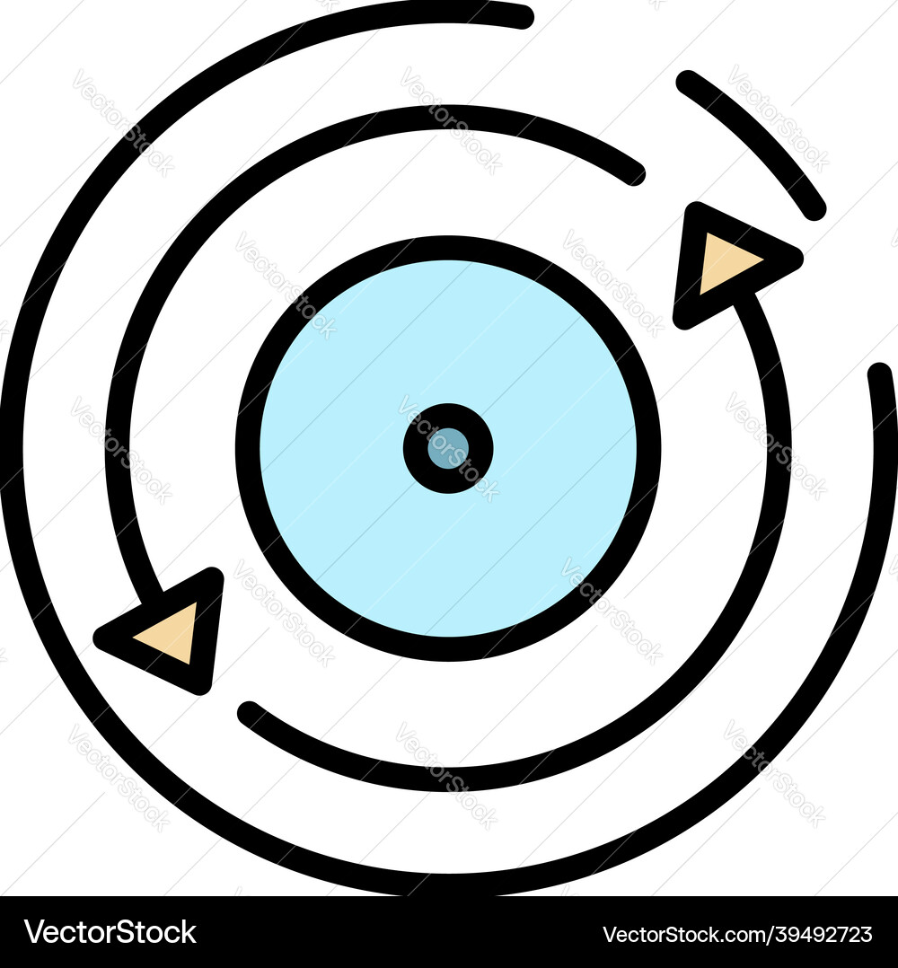 Update process icon color outline Update process icon color outline vector image