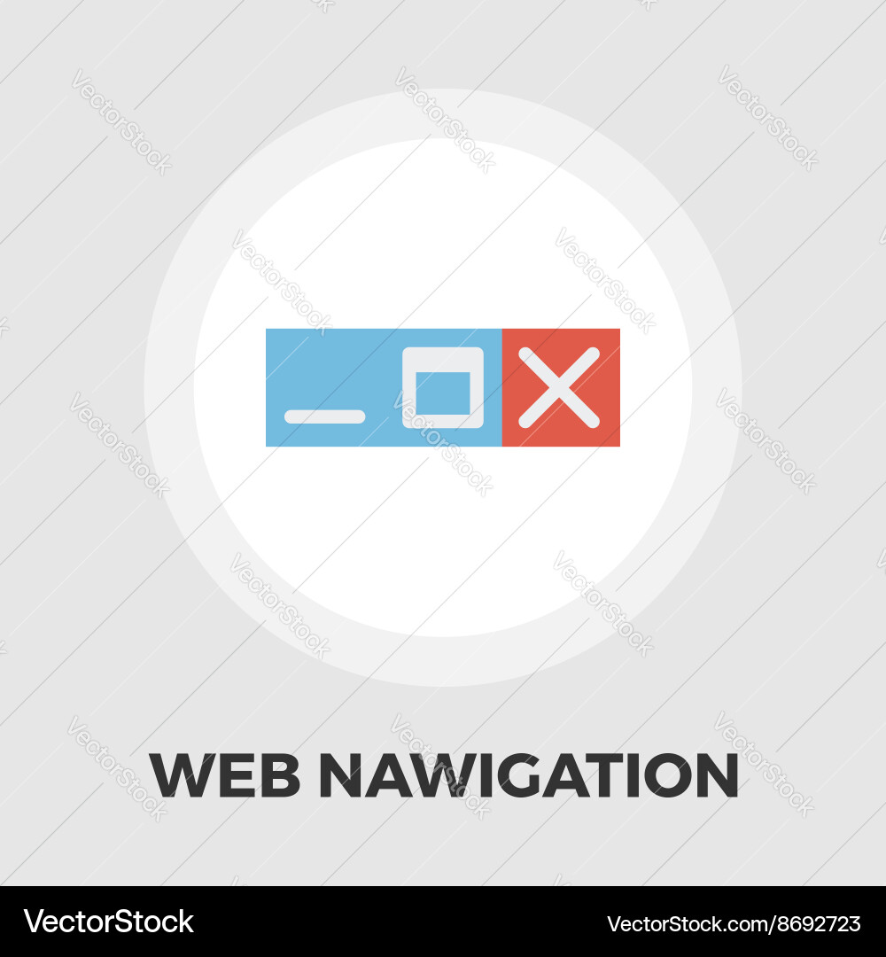 Web Navigation Icon vector image