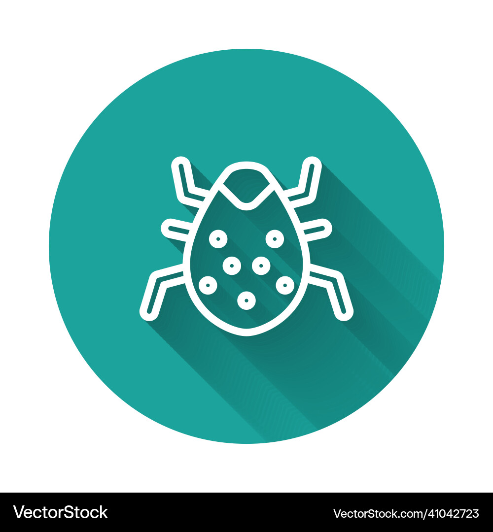 White line system bug concept icon isolated White line system bug concept icon isolated vector image