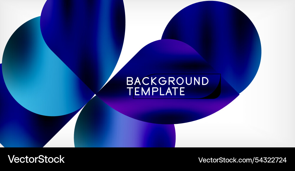 Bright circles with shadows abstract background Vector Image