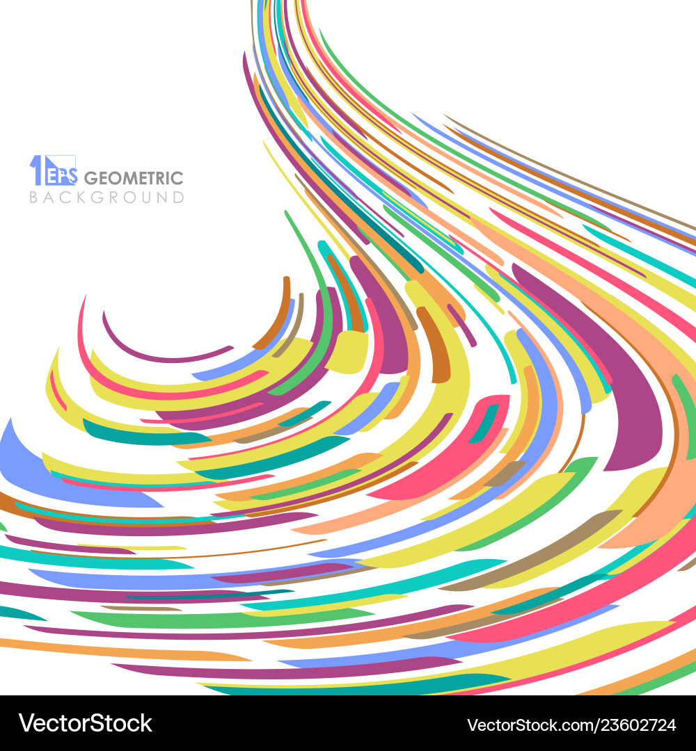 Colorful Stripe Pattern Background Vector Image