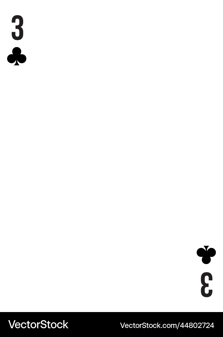 Custom of playing card template for any design Vector Image