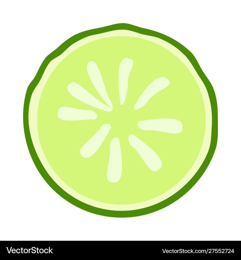 Design cucumber and slice logo web Vector Image