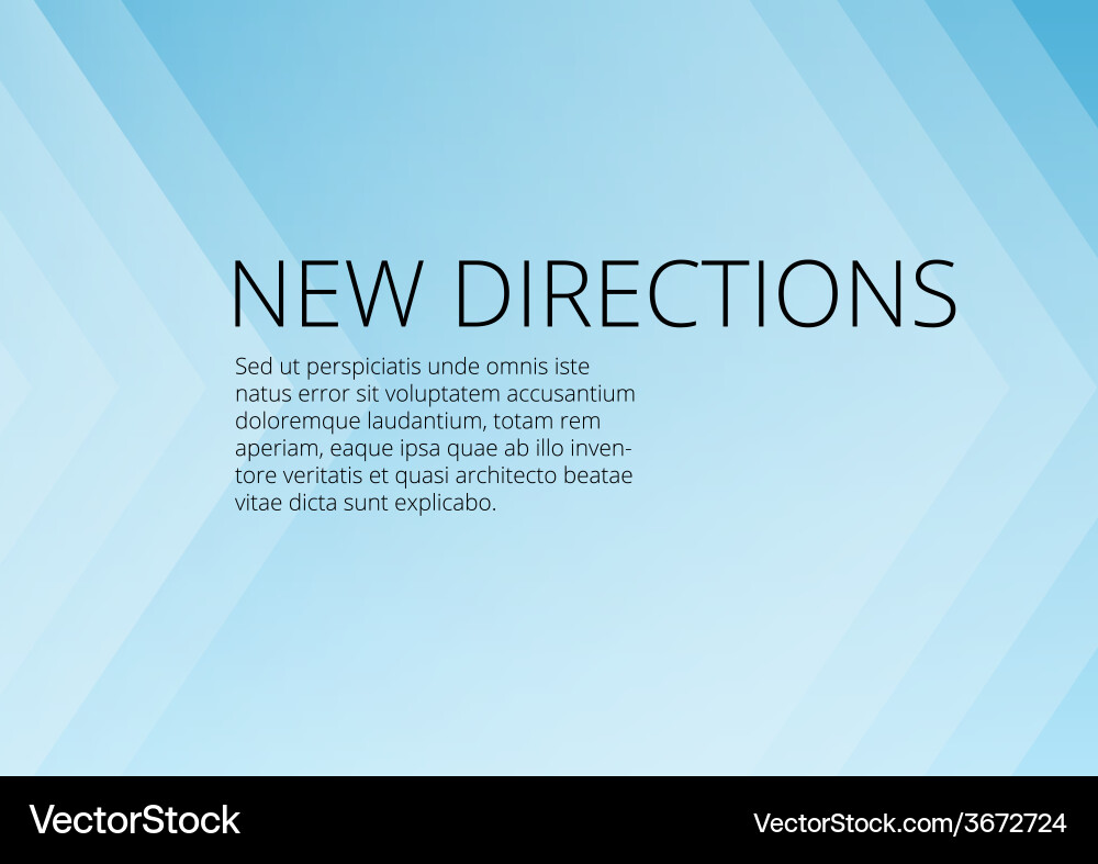 Dynamic Blue Arrow Background with Copy Space vector image