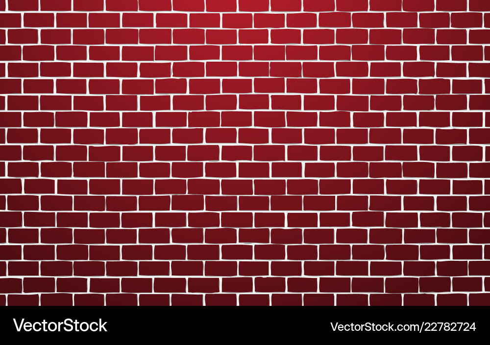 Red brick wall background Royalty Free Vector Image