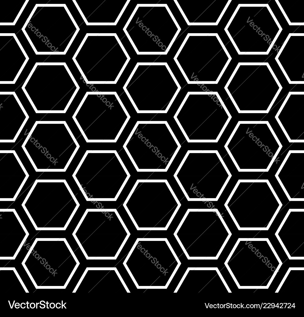 Seamless hexagons pattern Seamless hexagons pattern vector image