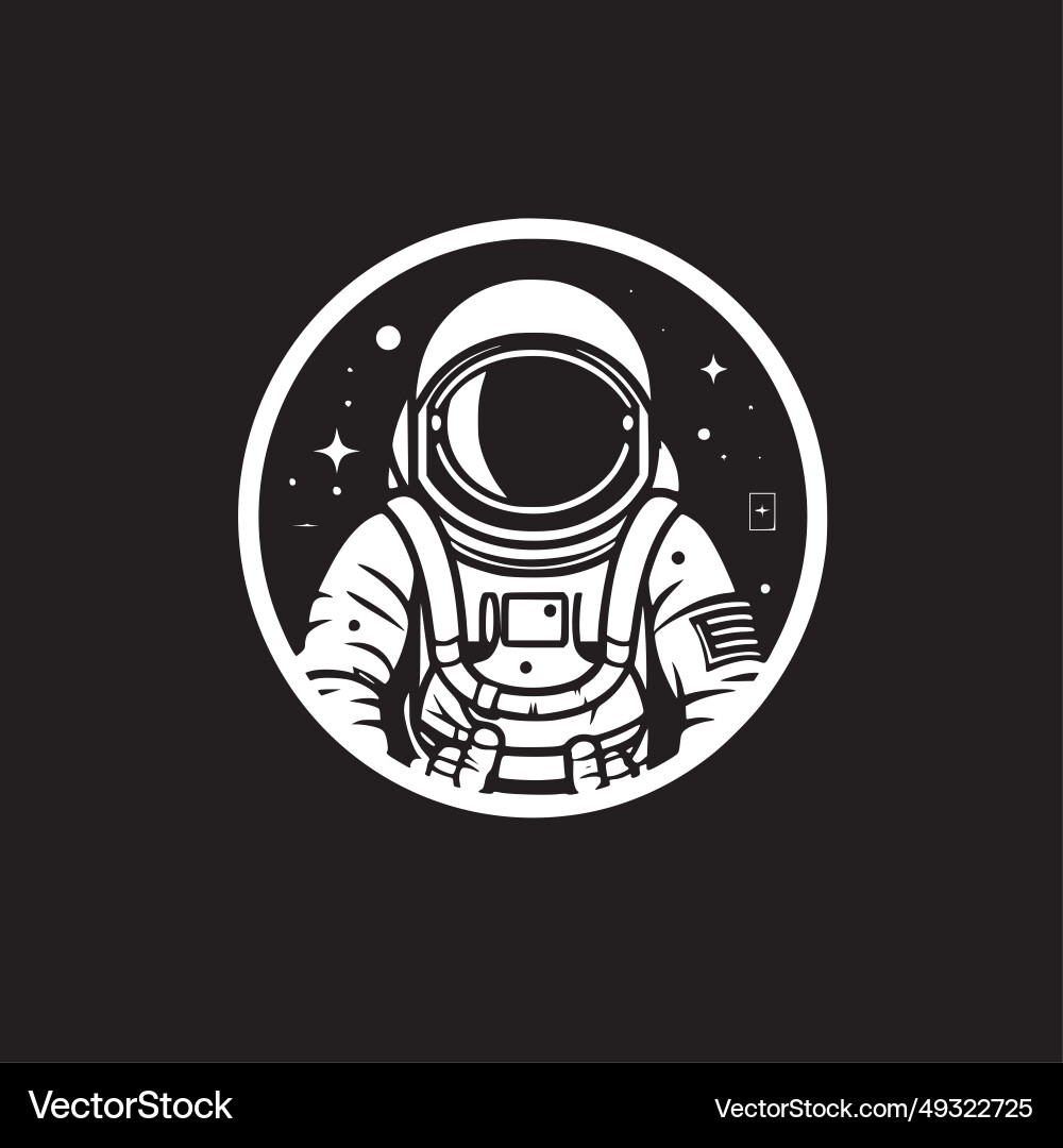 Astronaut - minimalistische und einfache Silhouette Astronaut - minimalistische und einfache Silhouette vektorbild