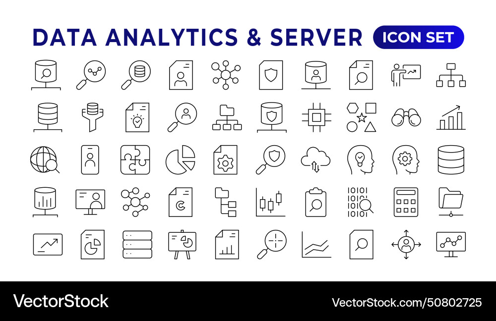 Data analysis statistics analytics - minimal Data analysis statistics analytics - minimal vector image