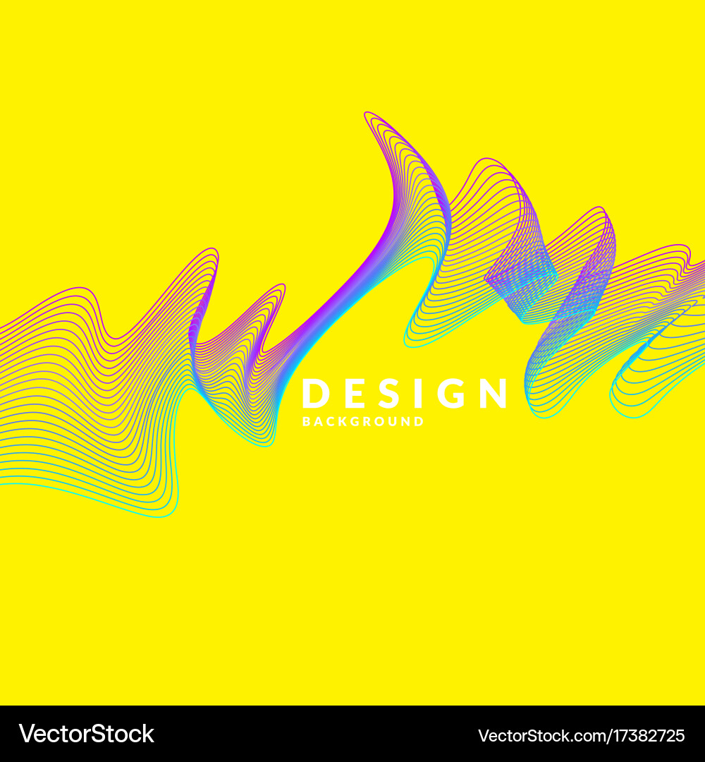 Dynamic Linear Wave Background vector image