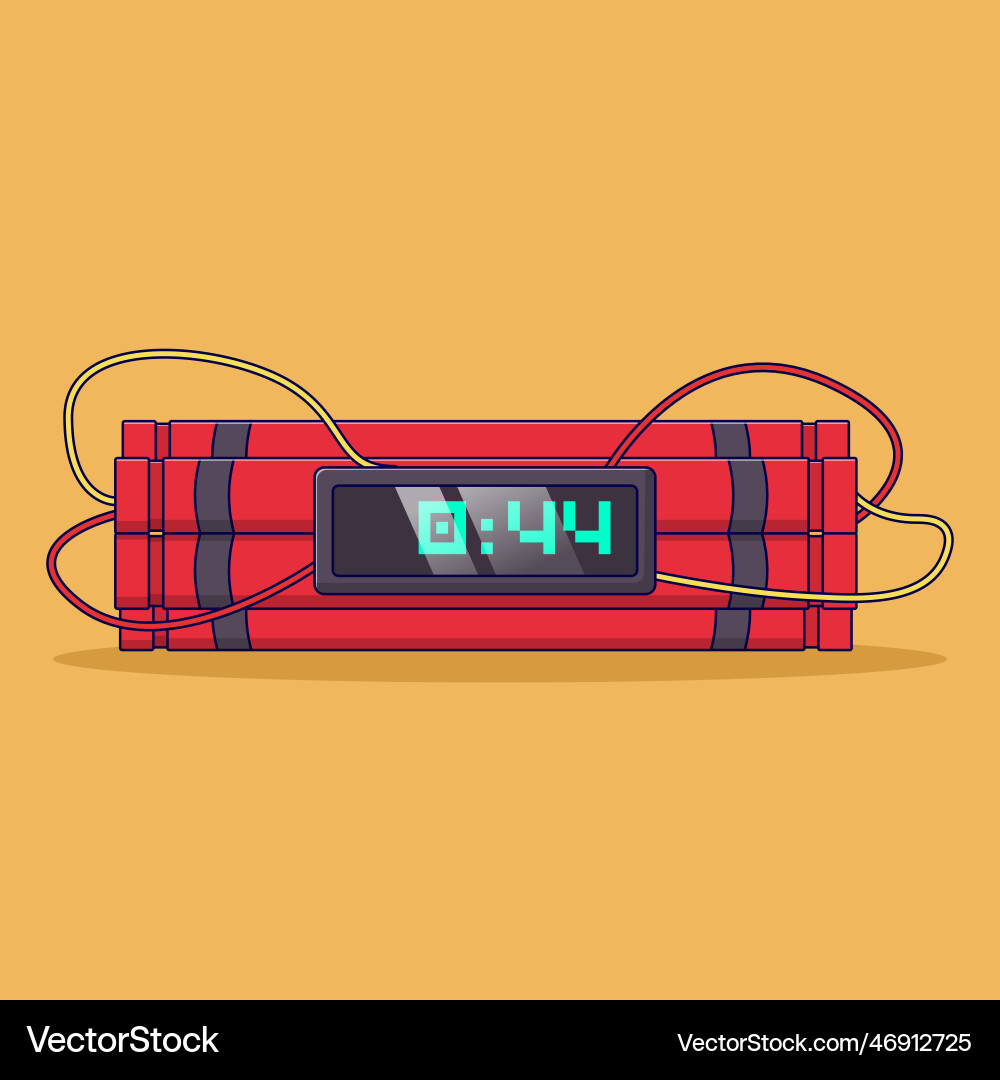 Dynamite icon with outline for design element Dynamite icon with outline for design element vector image