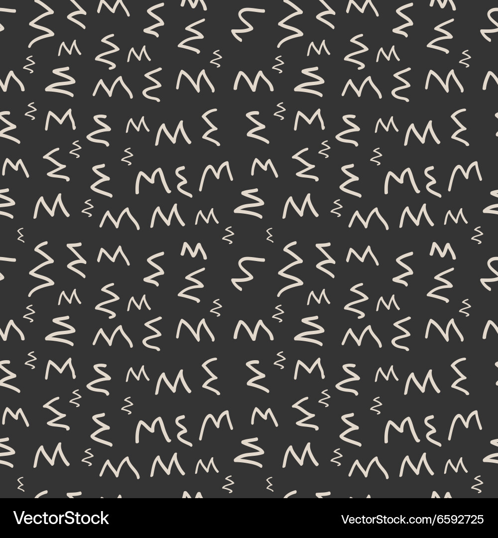 Modern seamless pattern of zigzag monochrome vector image