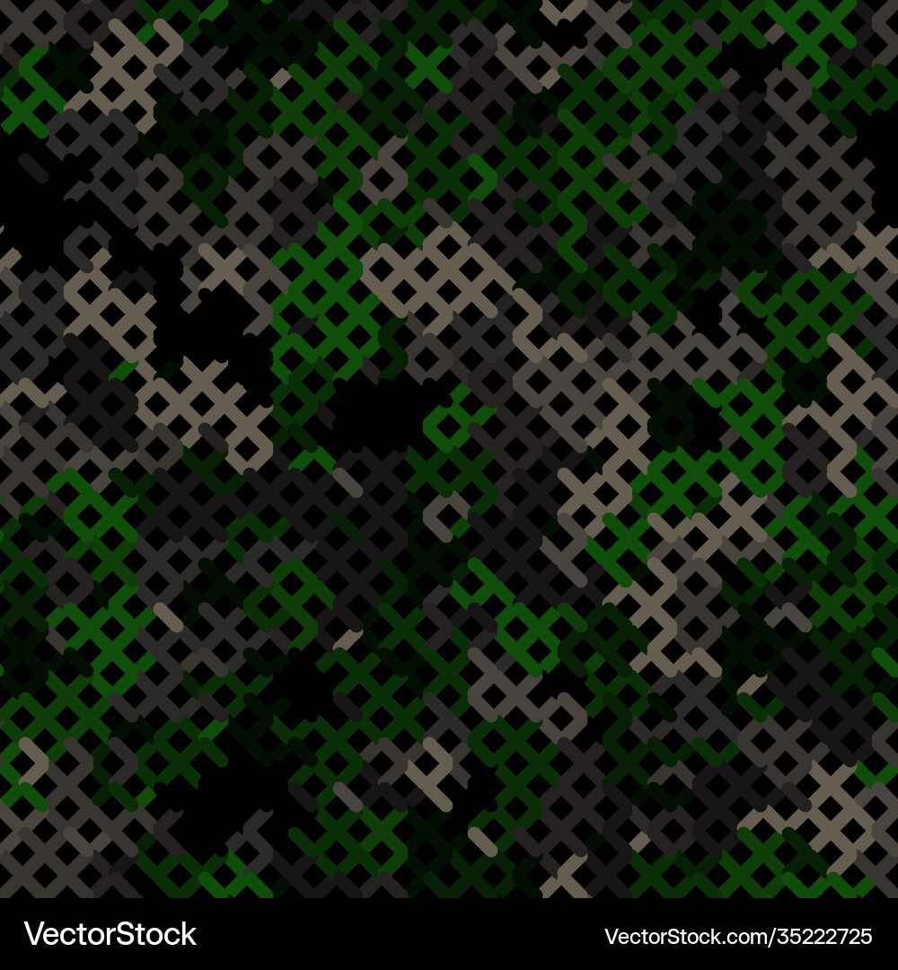 Seamless pattern for army fabric and design vector image