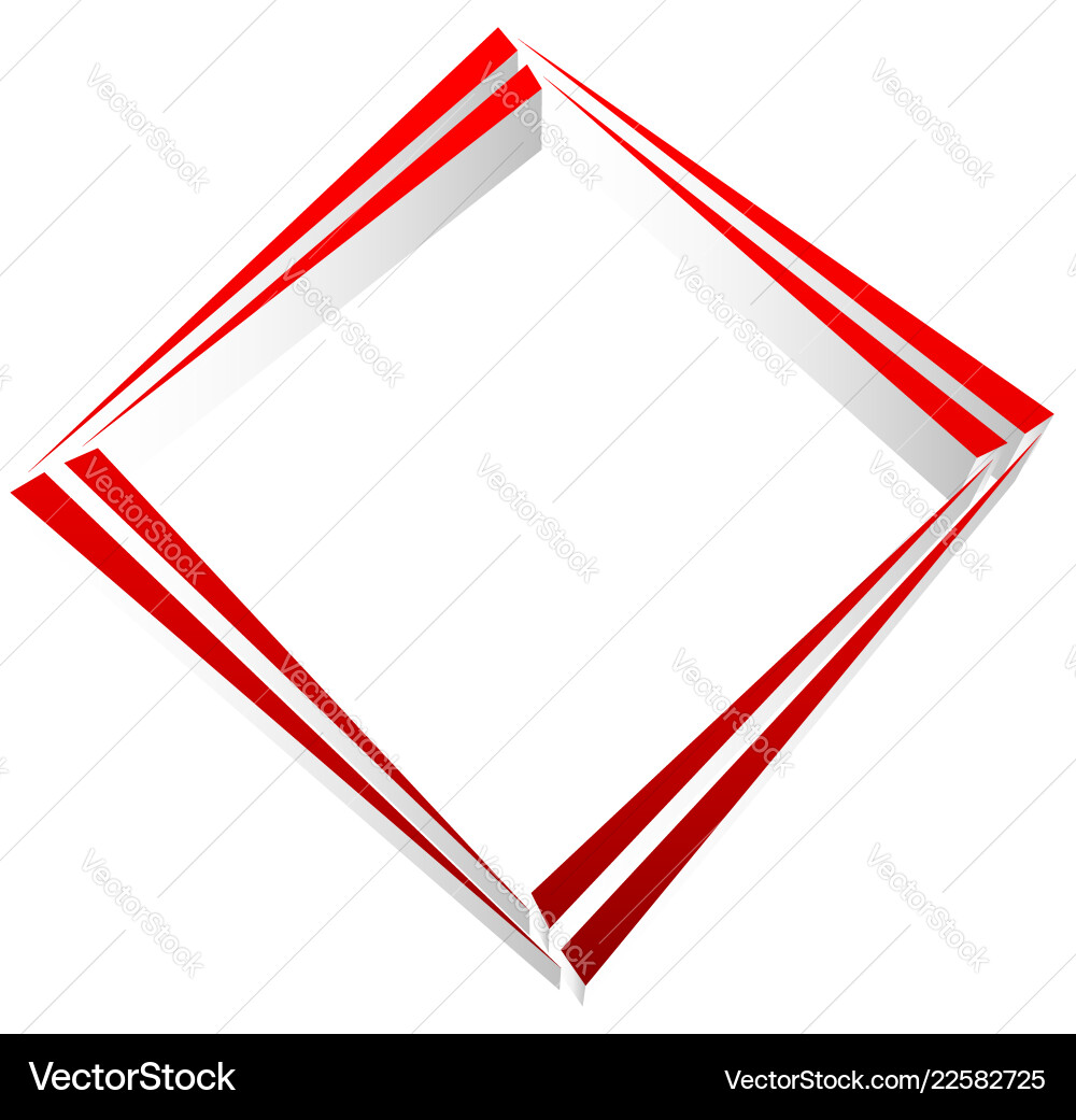 Square geometric element abstract symbol Square geometric element abstract symbol vector image