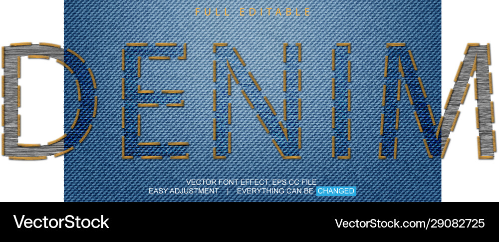 Text font effect editable template with style Vector Image