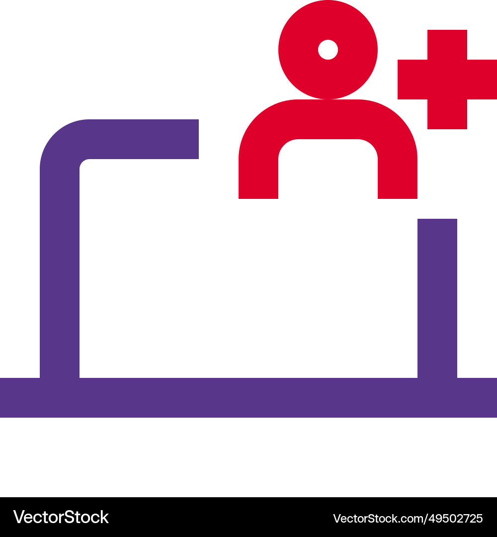 User operating laptop for various tasks vector image