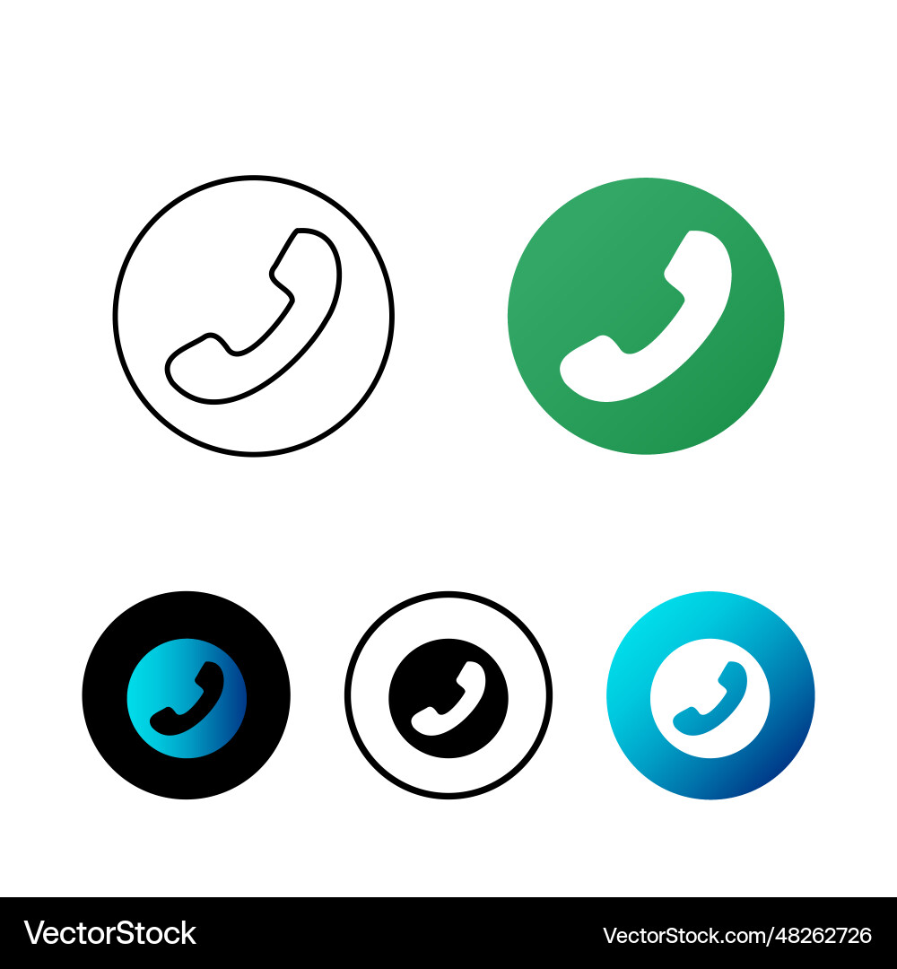Abstract accept call icon Abstract accept call icon vector image