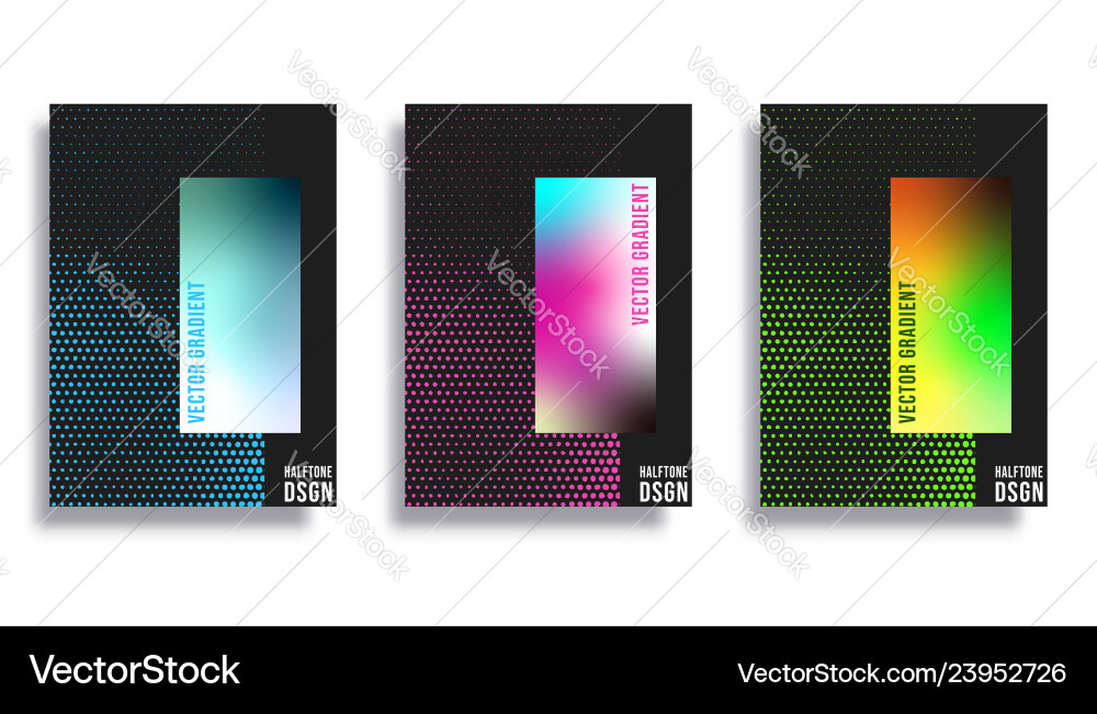 Abstract backgrounds with color gradient vector image