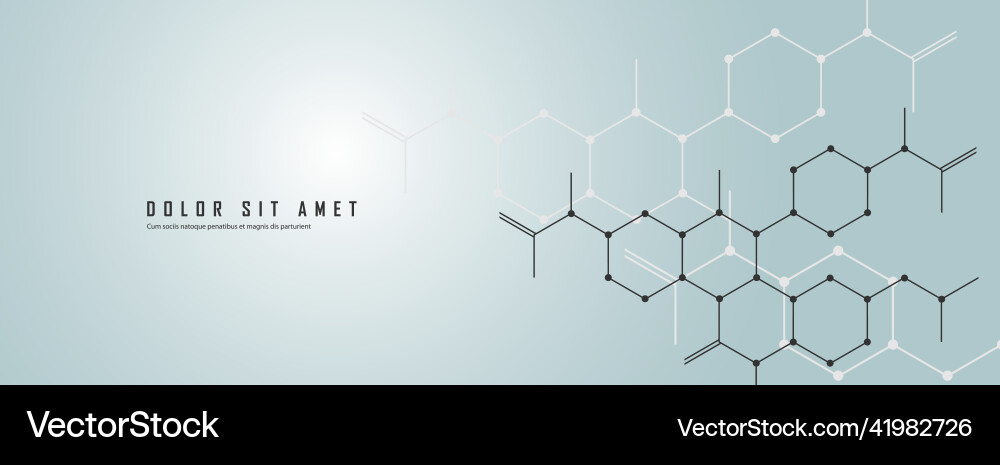 Chemistry abstract background with hexagonal Chemistry abstract background with hexagonal vector image