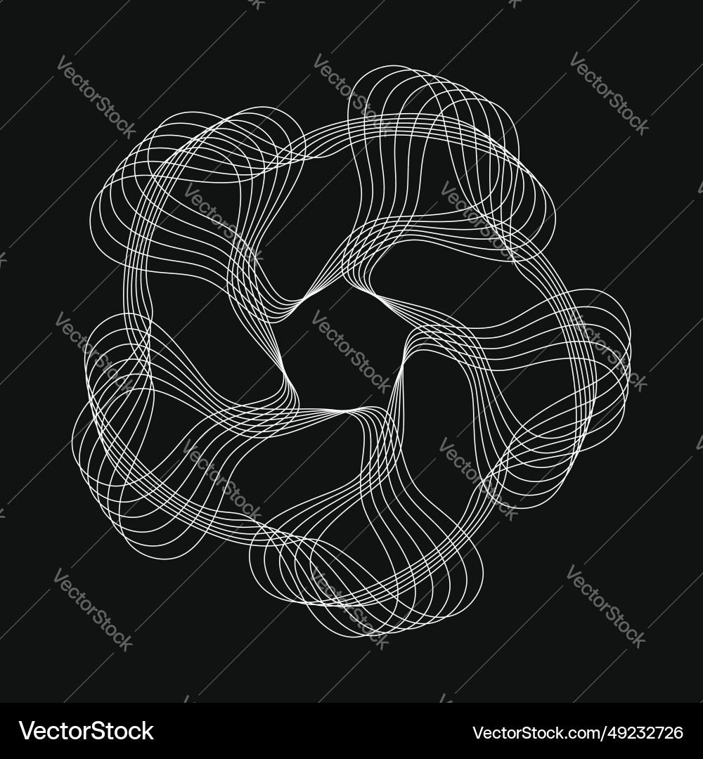 Closed rounded curves that makes an abstract Closed rounded curves that makes an abstract vector image