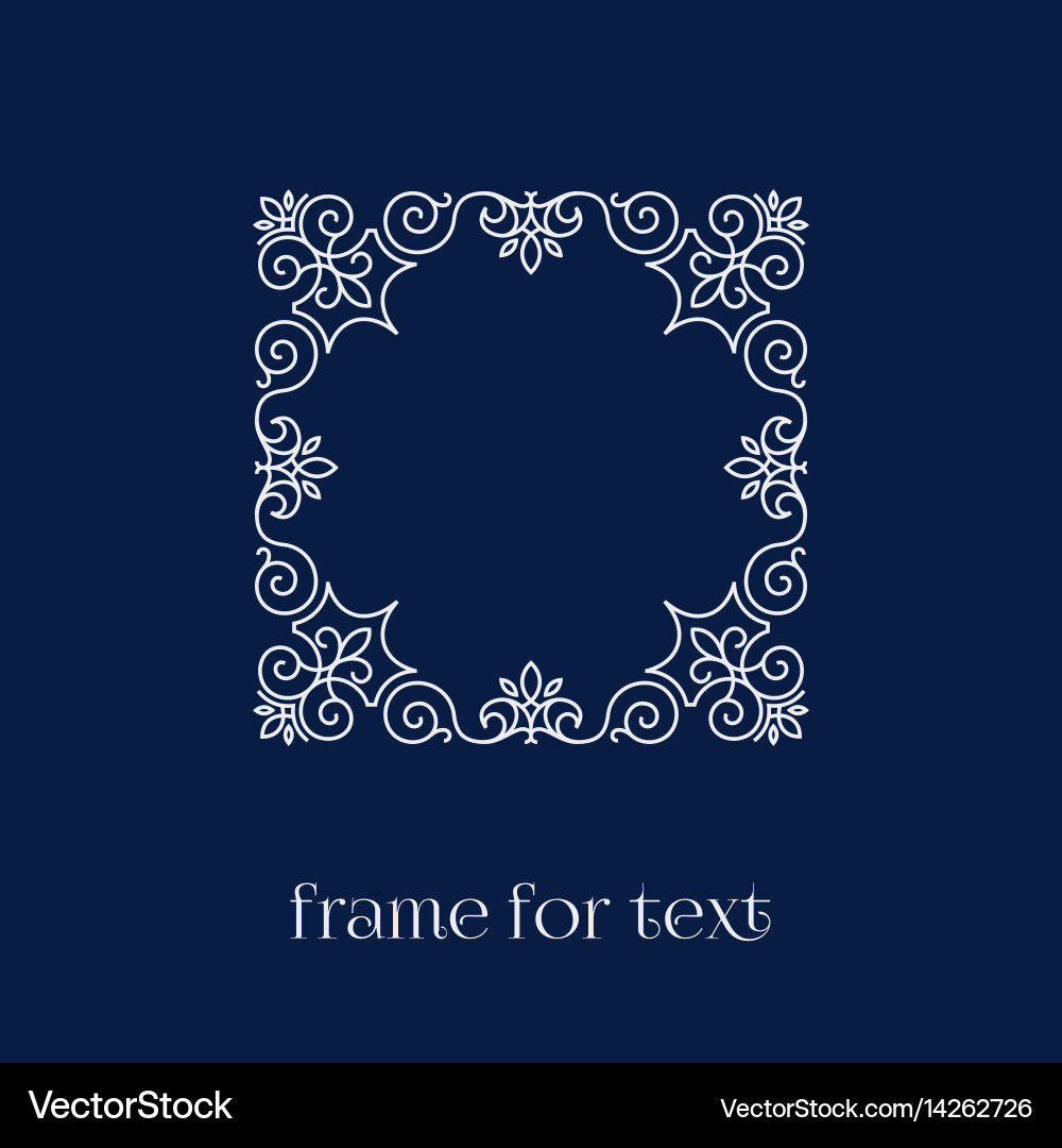 Frame for text Vector Image