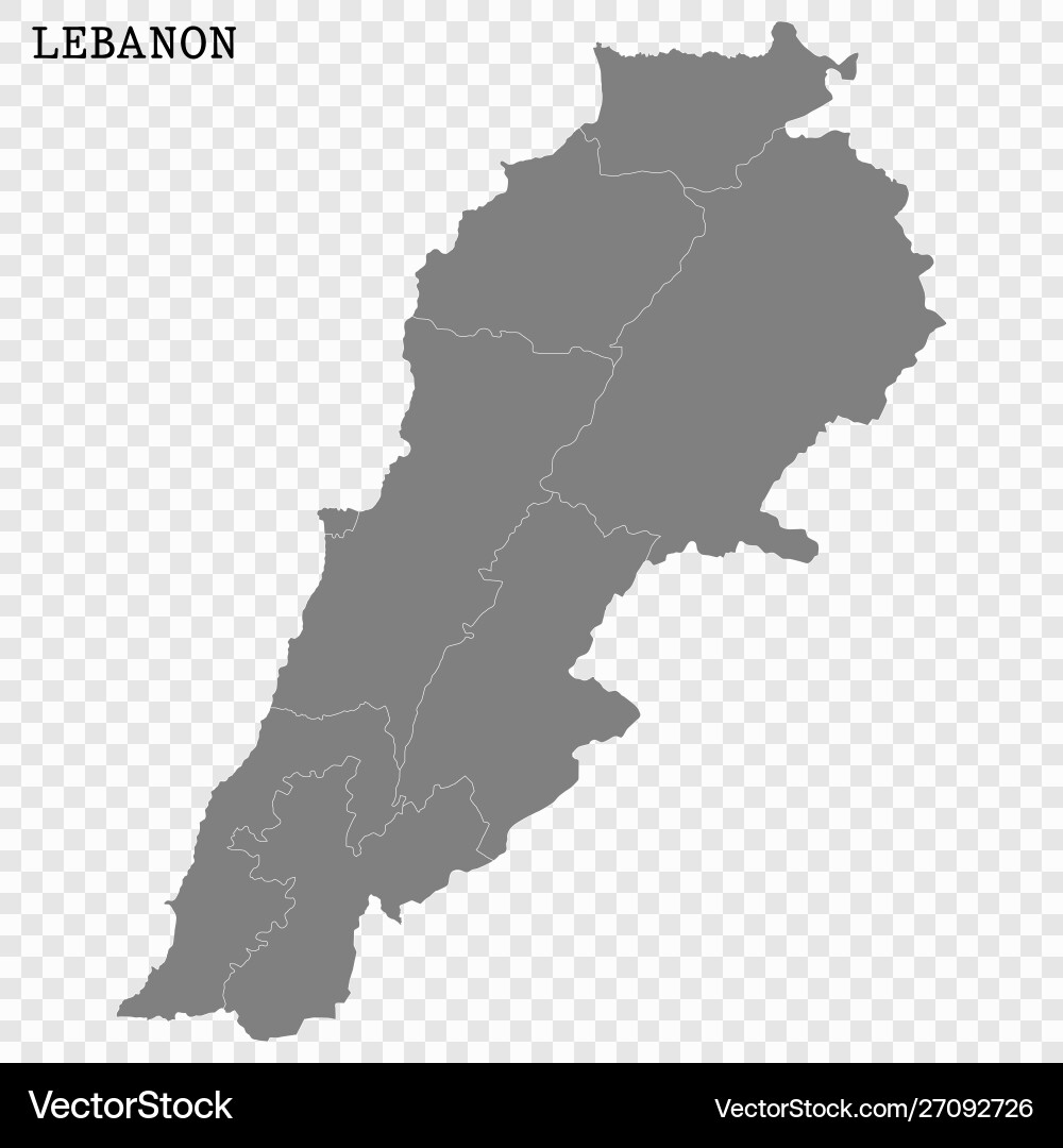 High quality map with borders High quality map with borders vector image