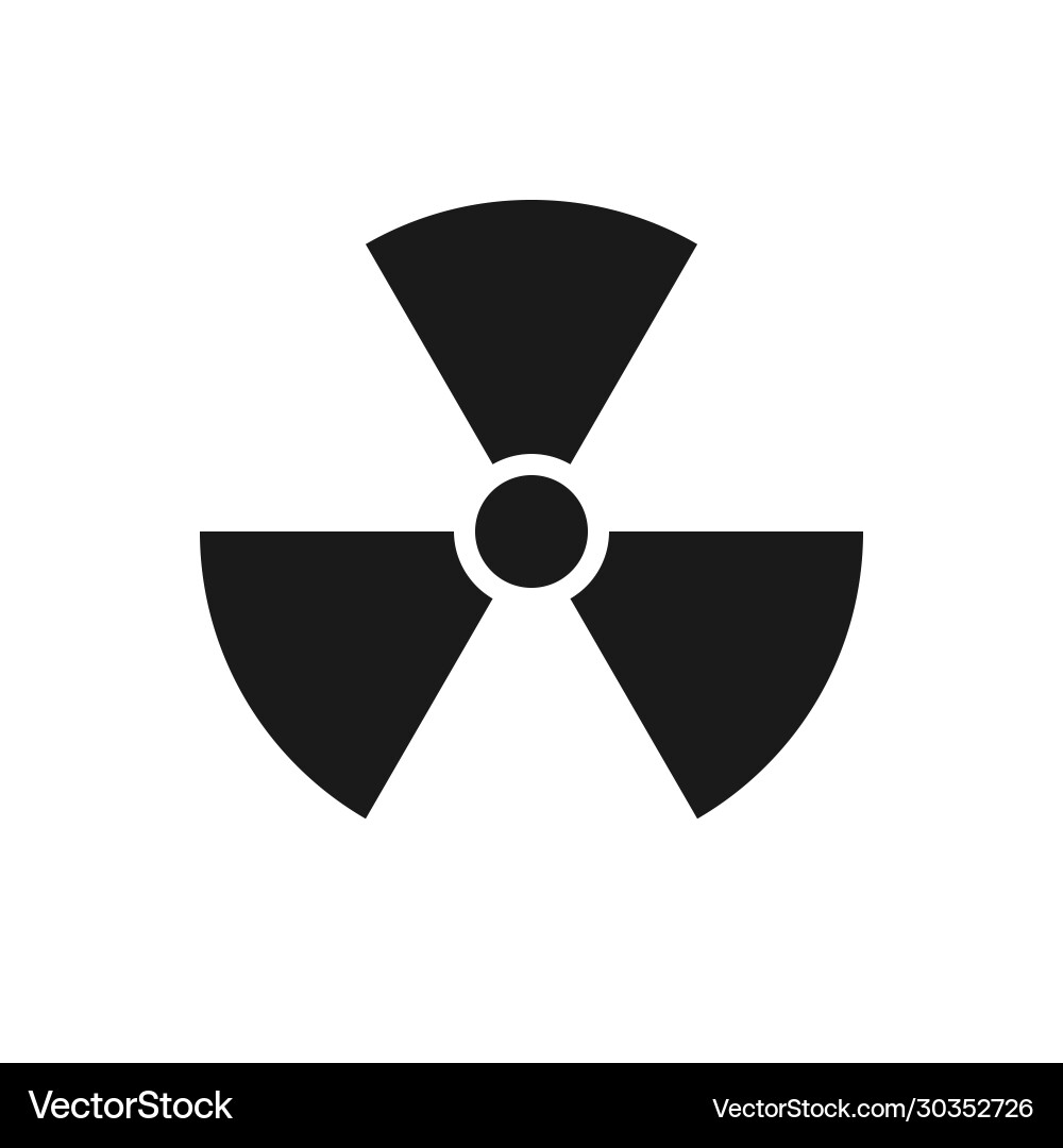 Icon Radioaktivität radioaktives Material Gefahr Icon Radioaktivität radioaktives Material Gefahr vektorbild