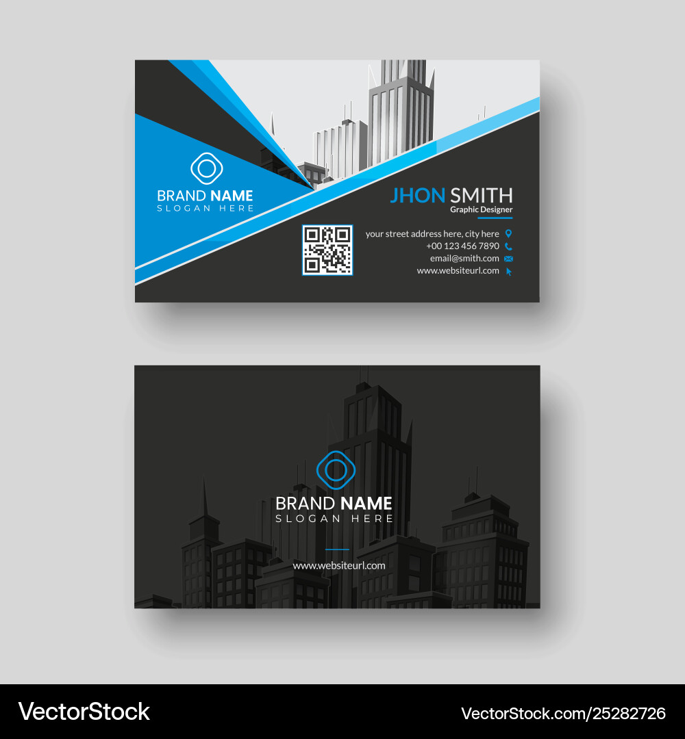 Modern Business Card Template Vector Image