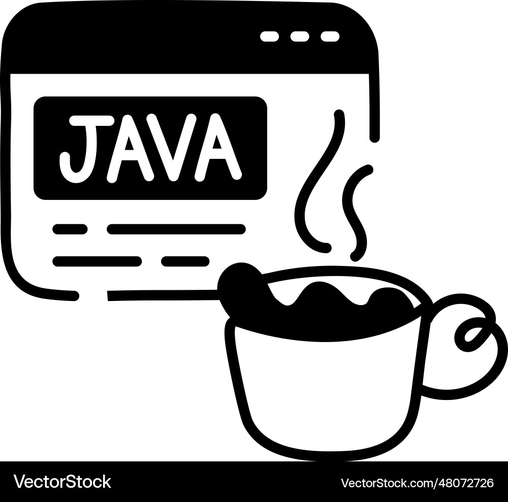 Programming break vector image