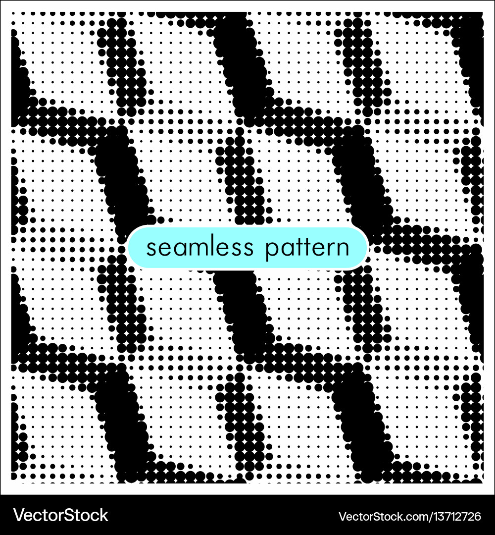 Seamless patterns with halftone dots 14 vector image