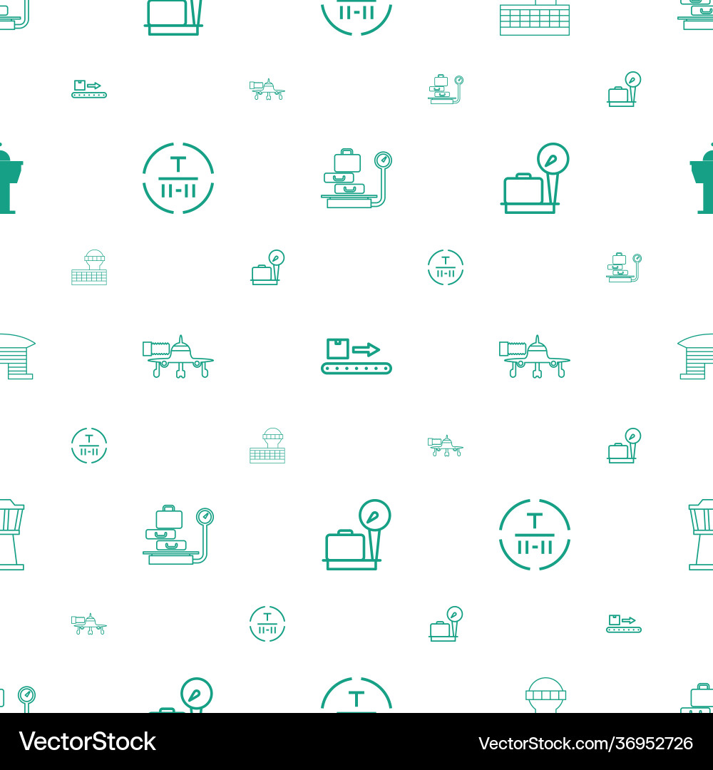 Terminal icons pattern seamless white background Vector Image
