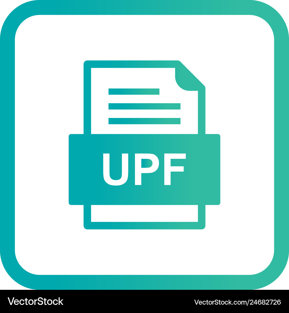 Upf file document icon Vector Image