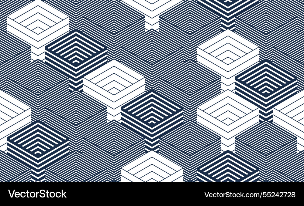 3d cubes seamless background abstract tiling 3d cubes seamless background abstract tiling vector image