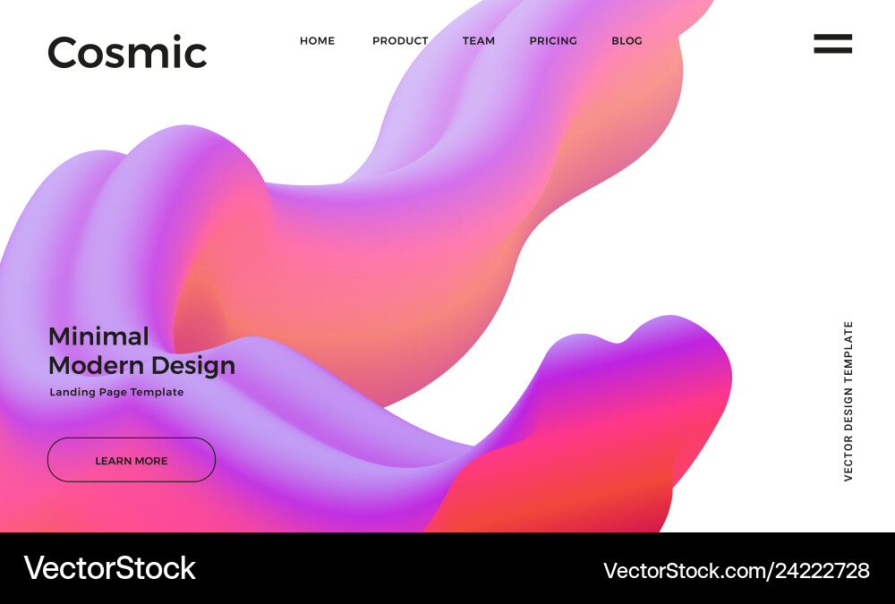 Abstract design template with 3d flow shapes Abstract design template with 3d flow shapes vector image