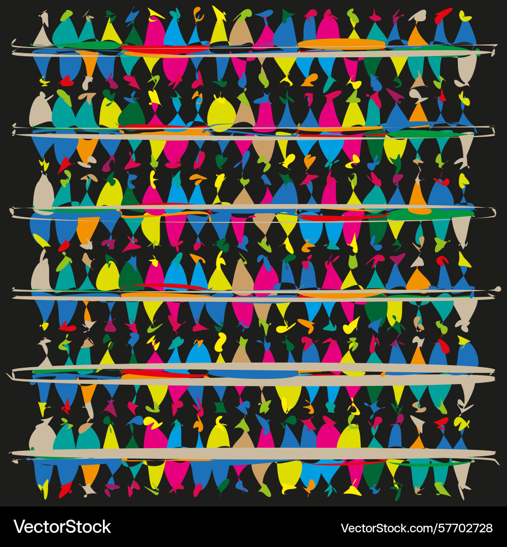 Colorful triangle pattern abstract geometric Vector Image