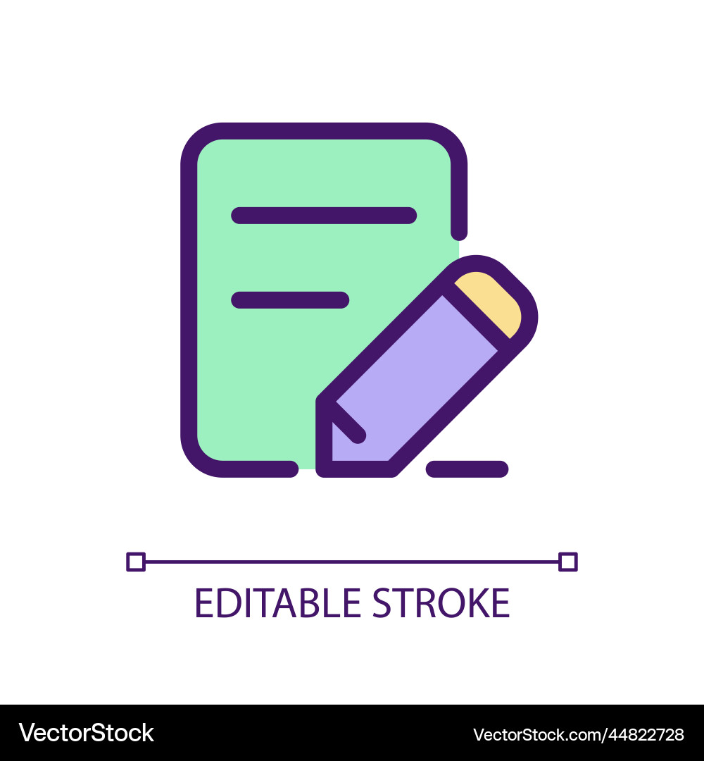 Edit text pixel perfect rgb color ui icon Edit text pixel perfect rgb color ui icon vector image