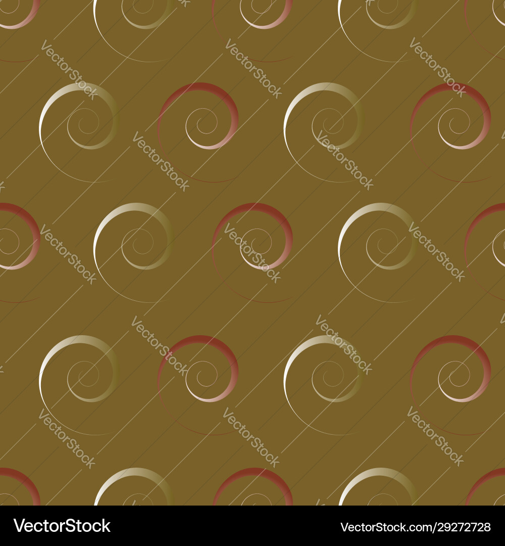 Repeat curls pattern print background vector image