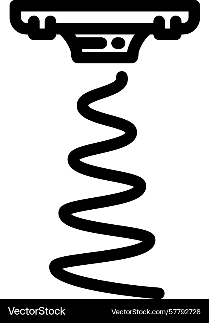 Sound sensor waveform line icon vector image