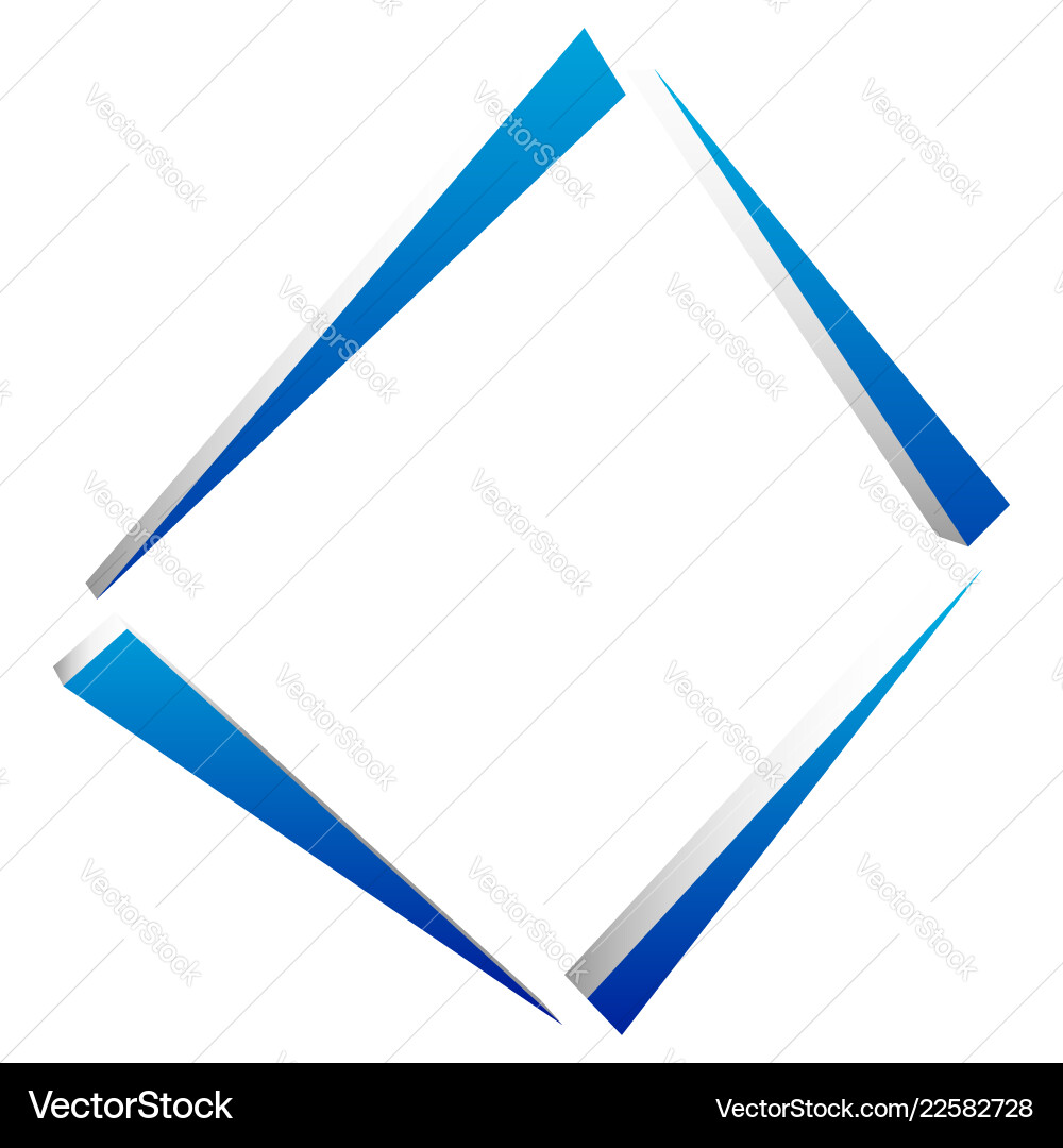 Square geometric element abstract symbol Square geometric element abstract symbol vector image