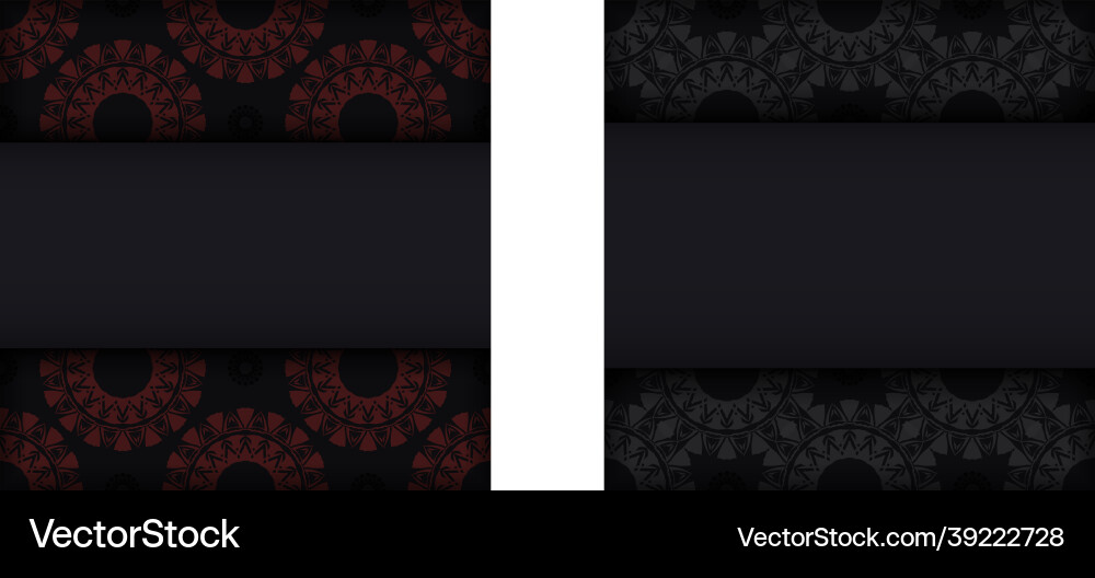 Template for postcard print design with abstract Template for postcard print design with abstract Vector Image