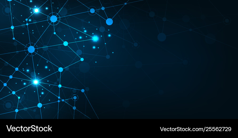 Background in concept data network vector image