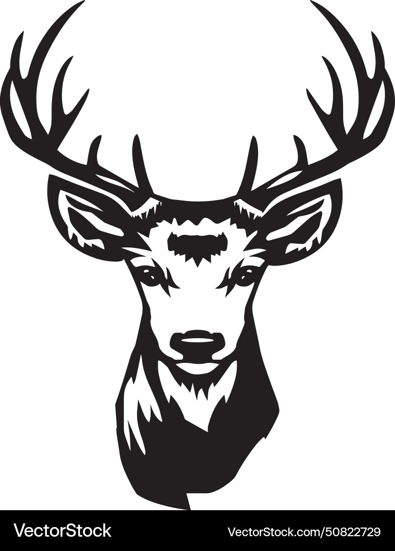 Deer Head Royalty Free Vector Image VectorStock Deer Head Vector 50822729