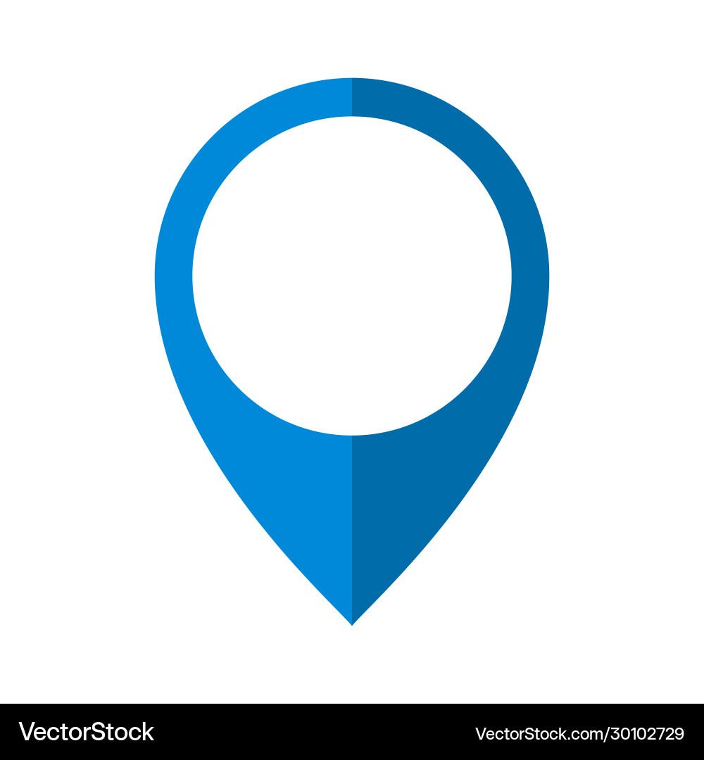 Map Pointer Icon - Navigation Symbol vector image