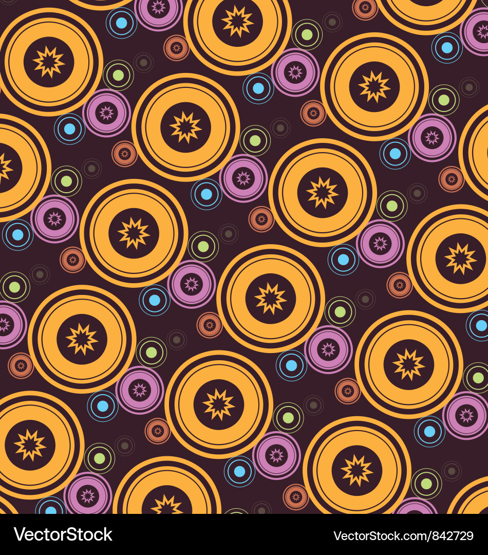 Retro wallpaper Vector Image