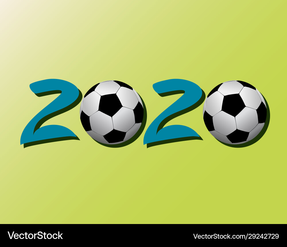 Soccer ball on green background Soccer ball on green background vector image
