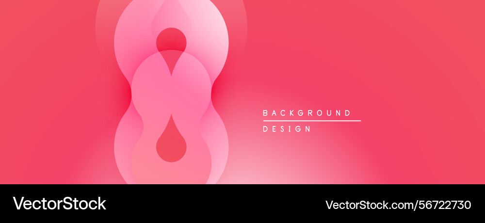 Abstract pink design overlapping circles create Abstract pink design overlapping circles create Vector Image